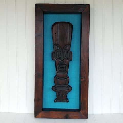 Framed Tropics Tiki - Turquoise