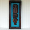 Framed Tonga Lei Tiki - Turquoise