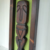 Framed Tonga Lei Tiki - Lime