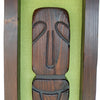 Framed Tonga Lei Tiki - Lime