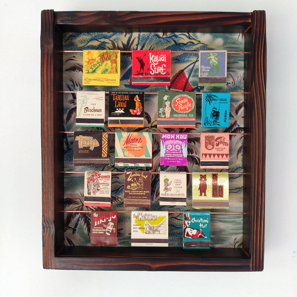 Tiki Matchbook Display Case A