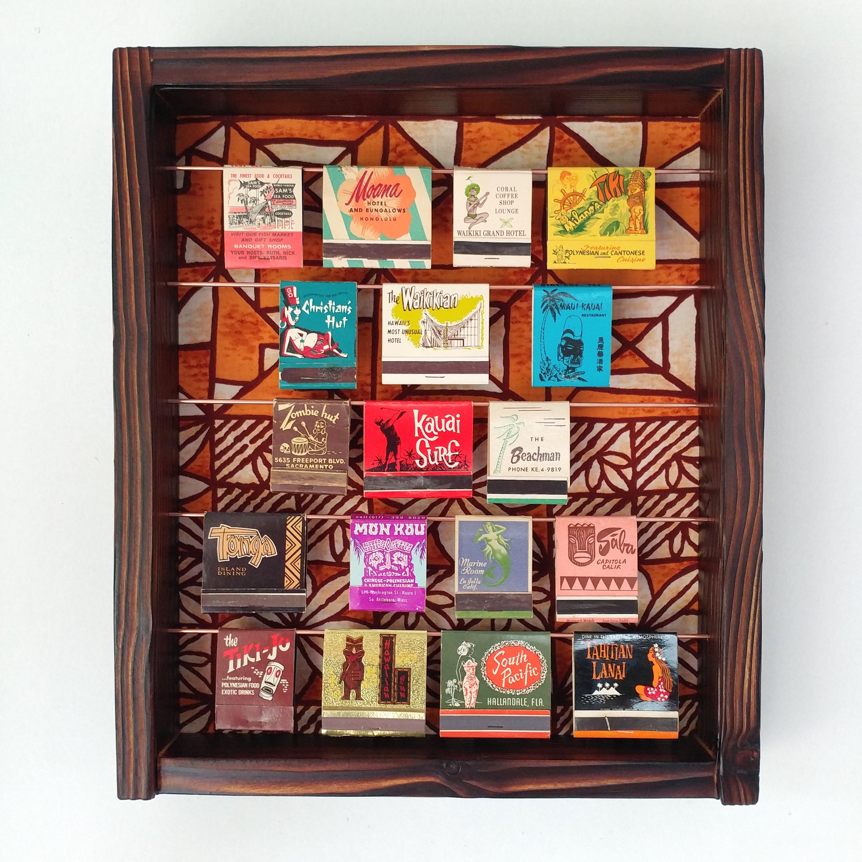 Tiki Matchbook Display Case C – Taboo Island