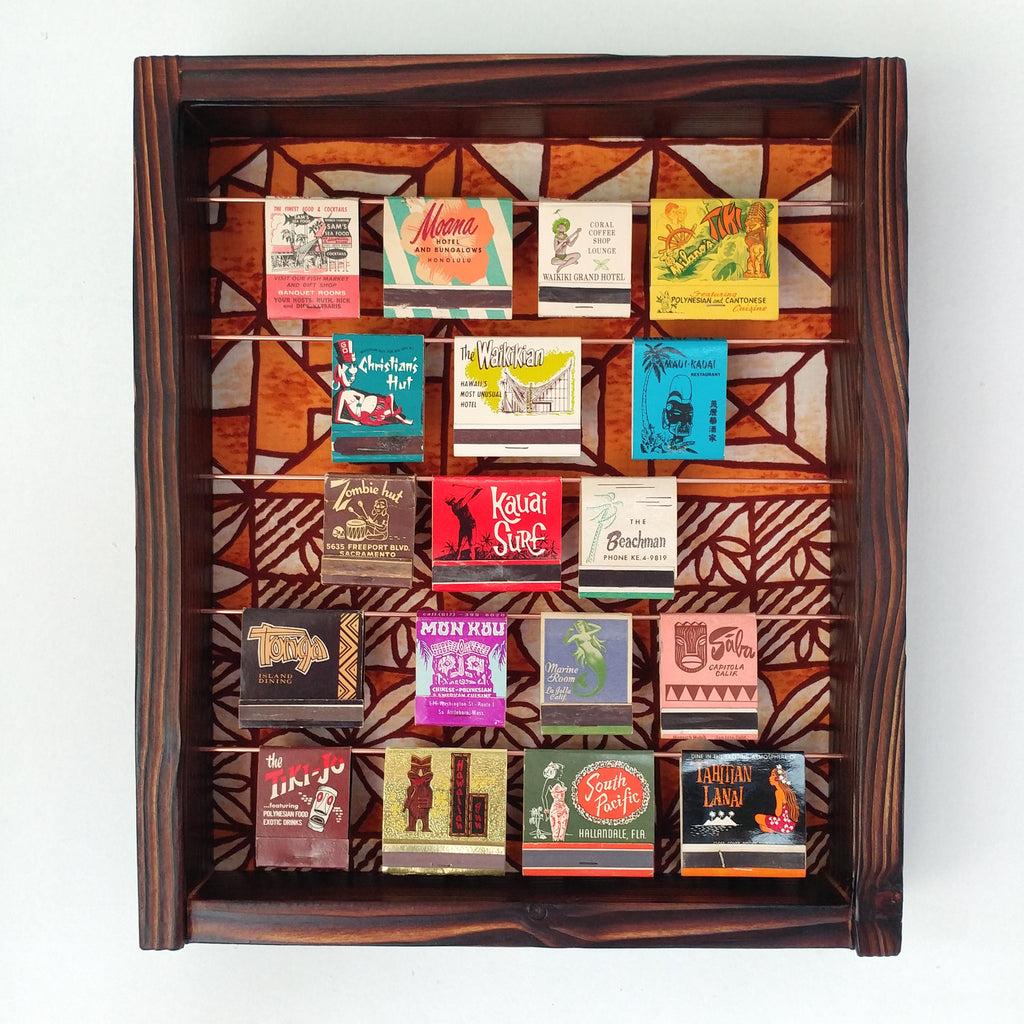 Tiki Matchbook Display Case C