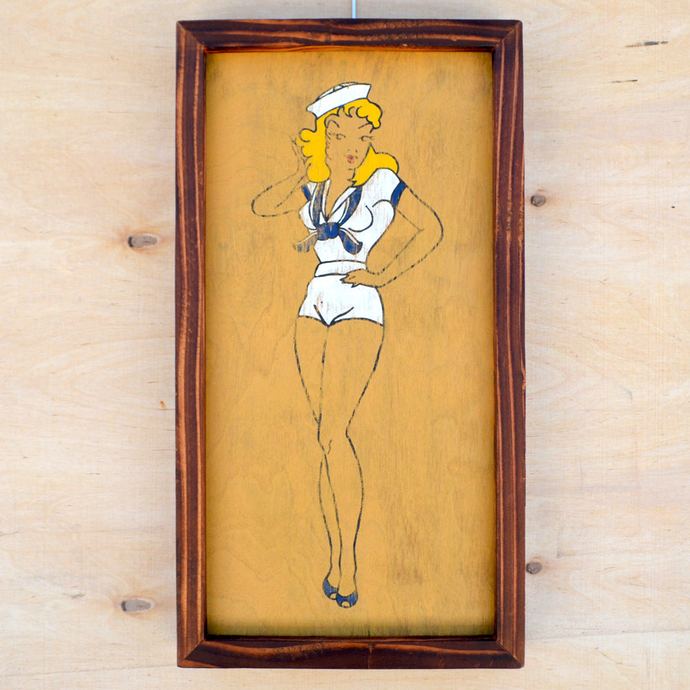 Navy Pin Up Girl