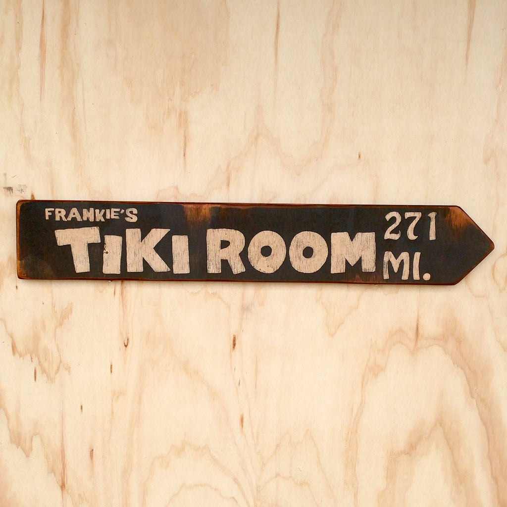 Frankie's Tiki Room Directional Arrow