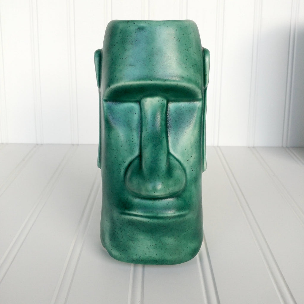 Classic Moai Tiki Mug - Spotted Teal