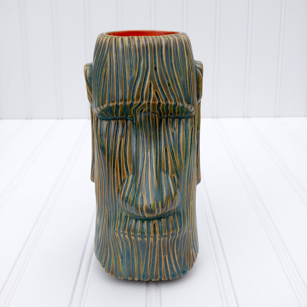 Woody Moai Tiki Mug - Turquoise